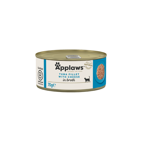 Applaws - консервирана храна за котки с риба тон и сирене - 6 броя х 70 гр. или 6 броя х 156 гр.