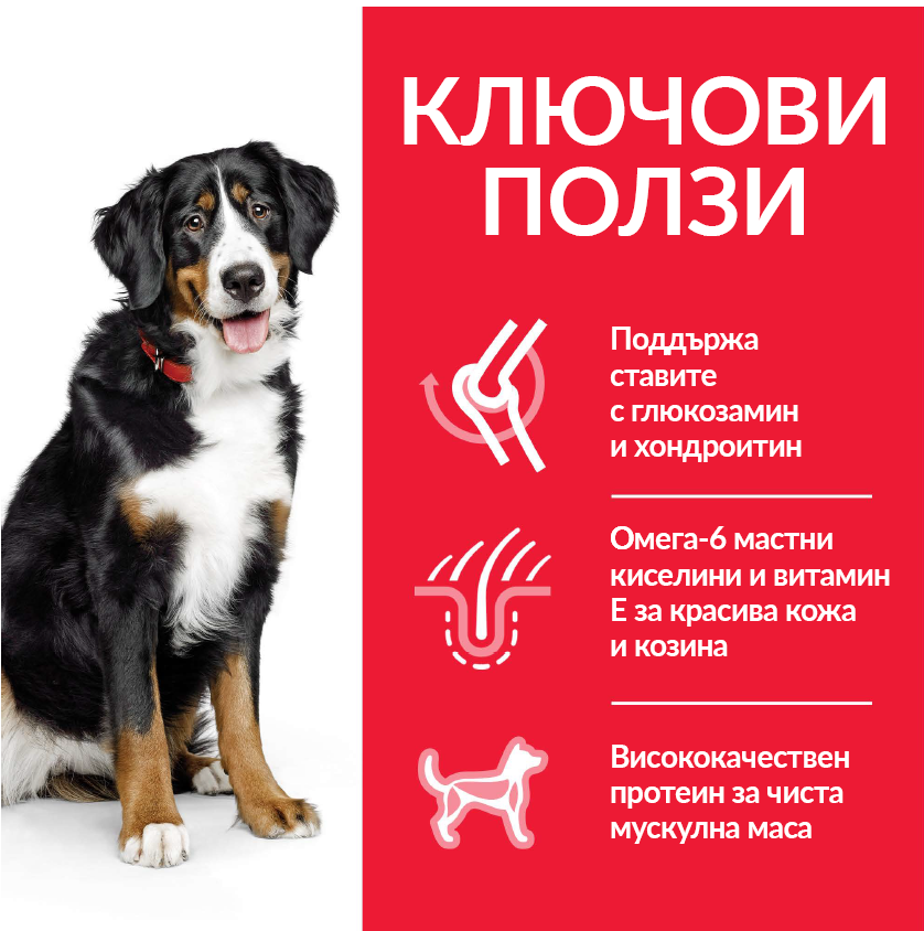 Hill’s - суха храна за кучета от едри породи с пилешко - 18 кг.
