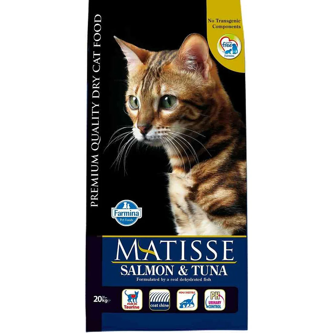 Farmina Matisse - суха храна за котки в чували със сьомга, риба тон и ориз - 10 кг.