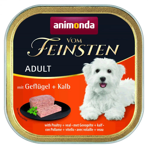 Vom Feinsten Adult - пастет за кучета с птиче и телешко - 6 броя х 150 гр.