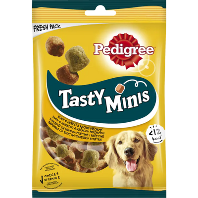 Pedigree - лакомства за кучета, дъвчащи кубчета - 130 гр.