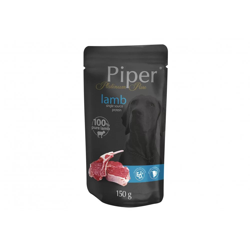 Piper Adult - пауч за кучета с агнешко - 6 броя х 150 гр.