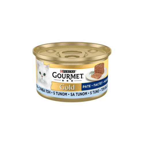 Gourmet Gold - консервирана храна за котки с риба тон - 6 броя х 85 гр.