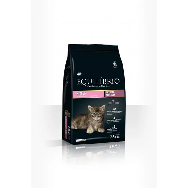 Equilibrio - суха храна за подрастващи котки - 7.5 кг.