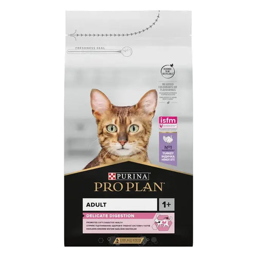 Purina Pro Plan Delicate Digestion - Суха храна за котки с пуйка