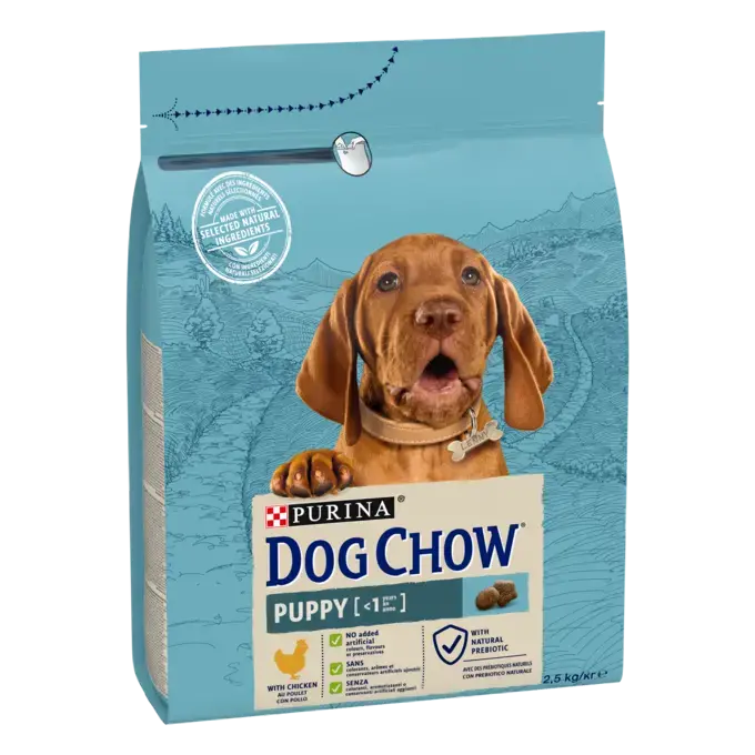Purina Dog Chow Puppy - Суха храна за подрастващи кучета с пиле - 2.5 кг.