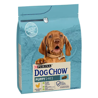 Purina Dog Chow Puppy - Суха храна за подрастващи кучета с пиле - 2.5 кг.
