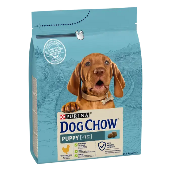 Purina Dog Chow Puppy - Суха храна за подрастващи кучета с пиле - 2.5 кг.