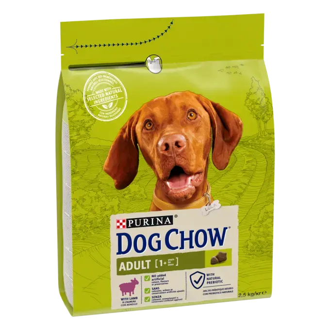 Purina Dog Chow Adult - Суха храна за кучета с агне - 2.5 кг.
