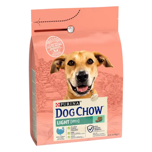 Purina Dog Chow Adult - Суха храна за кучета с наднормено тегло с пуйка - 2.5 кг.