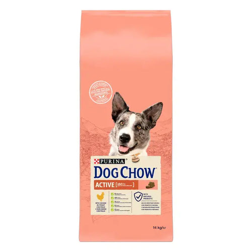 Purina Dog Chow Adult - Суха храна за активни кучета с пиле - 14 кг.