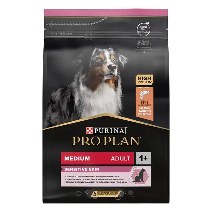 Purina Pro Plan Sensitive Skin Medium Adult със сьомга