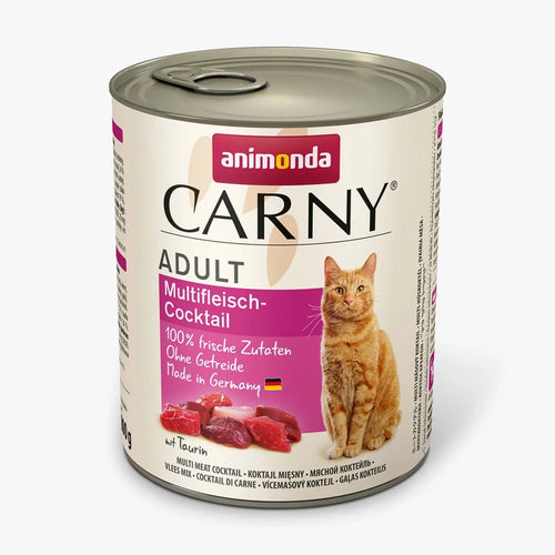 Carny Adult - консервирана храна за котки мултикоктейл - 6 броя х 800 гр.