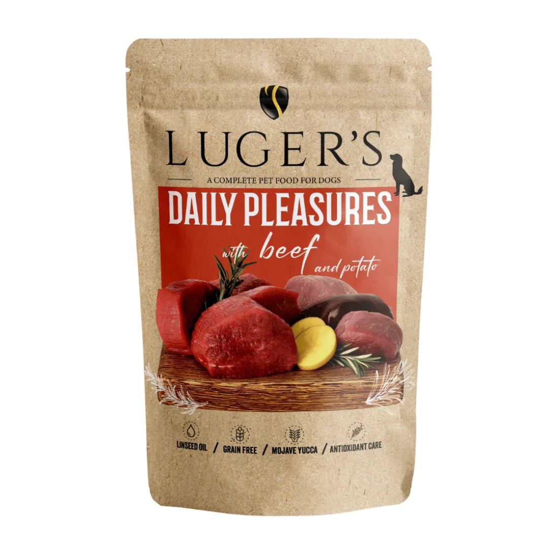Luger`s Dog Adult - пауч с говеждо и картофи - 6 броя x 500 гр.