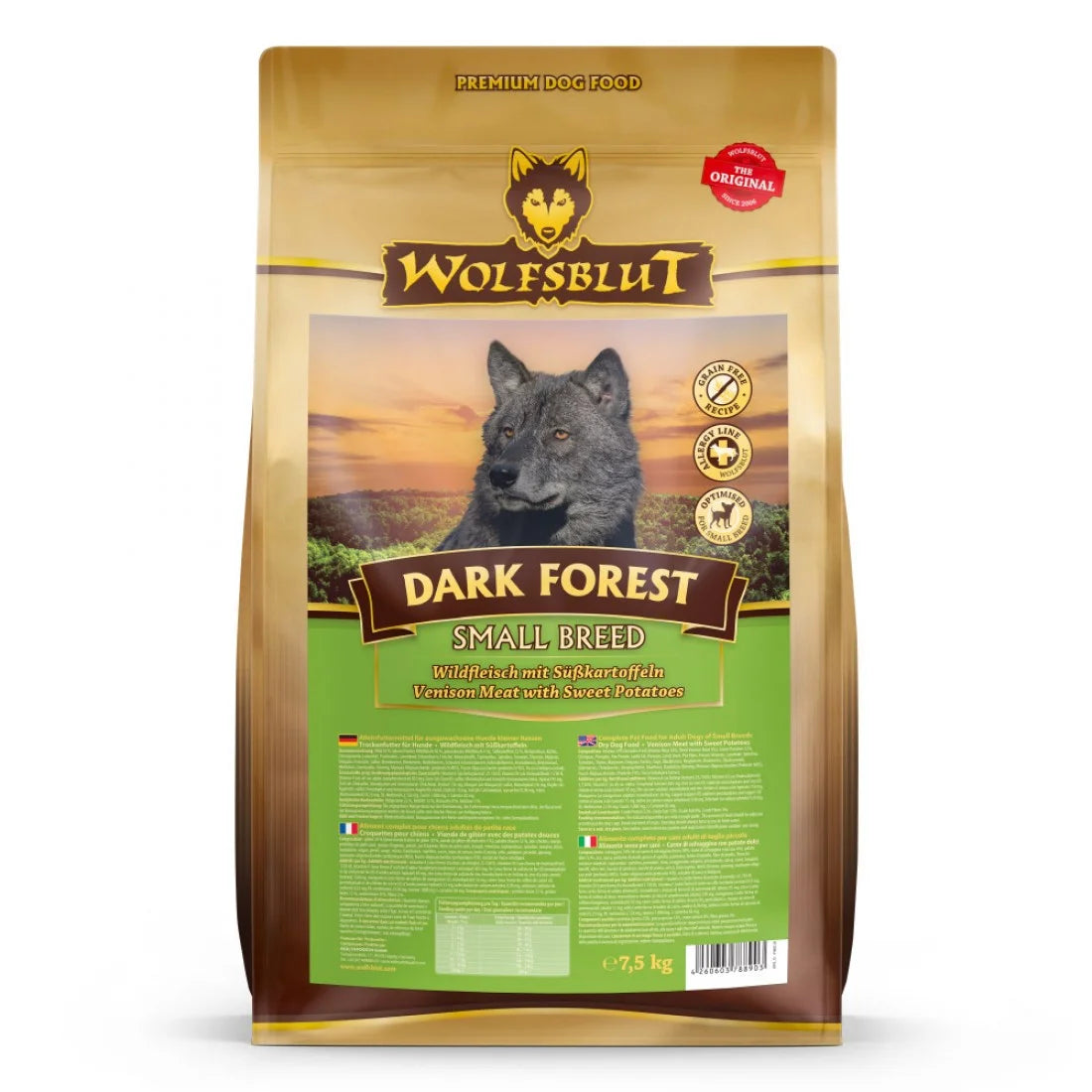 Wolfsblut - суха храна за кучета от дребни породи с дивечово месо и сладки картофи