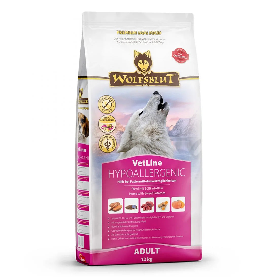 Wolfsblut - суха храна за кучета с конско месо, при хранителни алергии и непоносимости