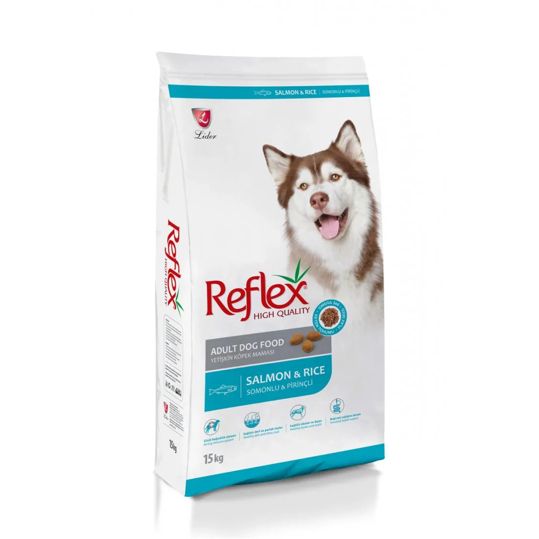 Reflex  - Суха храна за кучета със сьомга и ориз - 15 кг.