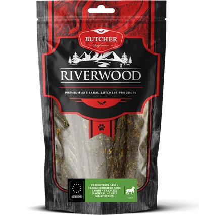 Riverwood - сушени лакомства за кучета с агнешко шкембе - 100 гр.