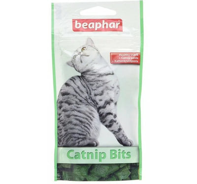 Beaphar - лакомства за котки хапки с котешка трева - 35 гр.