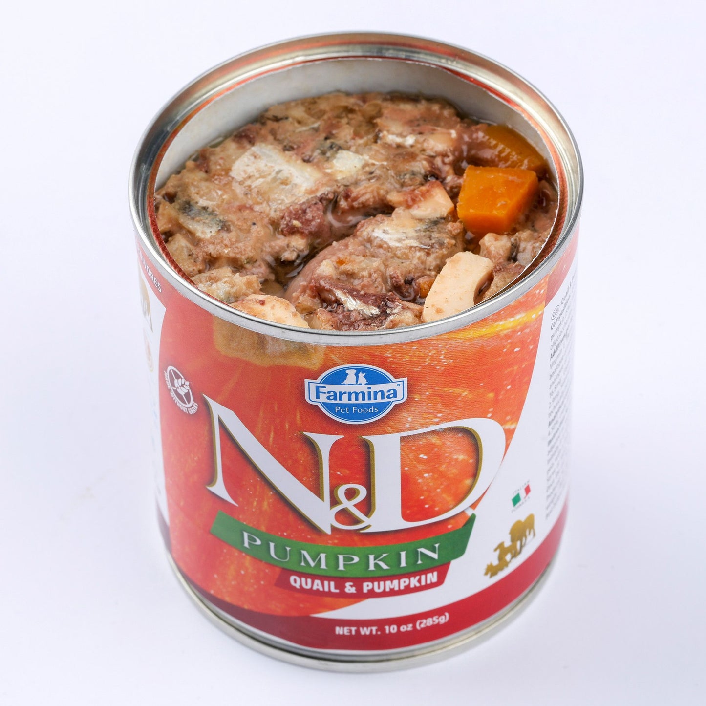 N&D Pumpkin Adult Dog – мокра храна с пъдпъдък и тиква за възрастни кучета от всички породи - 6 броя x 285  гр.