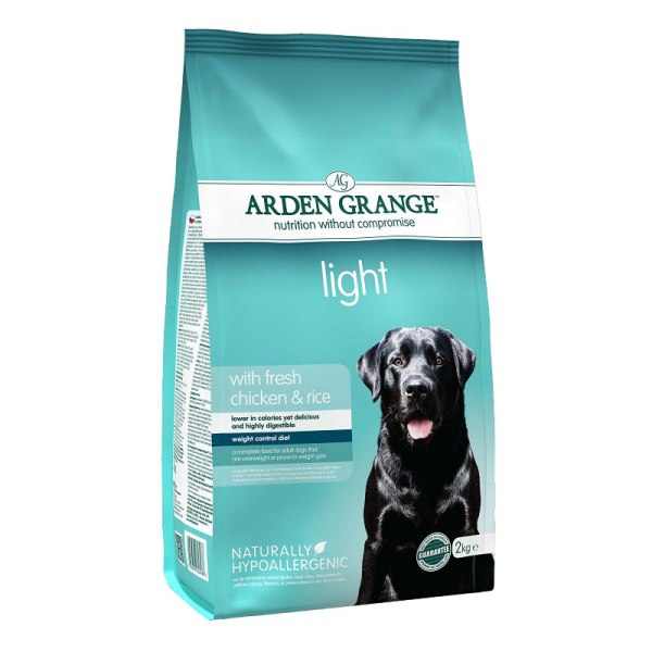 Arden Grange - суха храна за кучета с наднормено тегло с пилешко месо и ориз