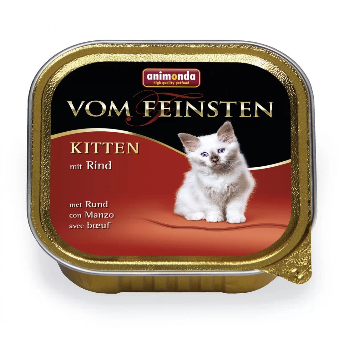Vom Feinsten Kitten - пастет за бебета котки с говеждо - 6 броя х 100 гр.