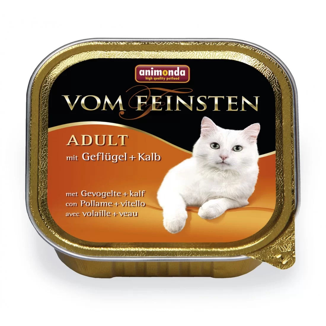 Vom Feinsten -  пастет за котки с птиче и телешко - 6 броя х 100 гр.