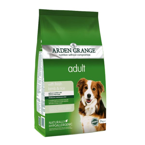 Arden Grange - суха храна за кучета с агнешко месо и ориз