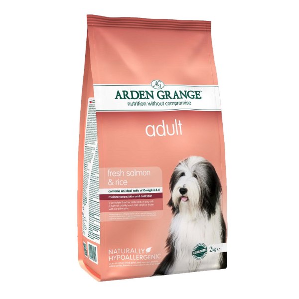 Arden Grange - суха храна за кучета със сьомга и ориз