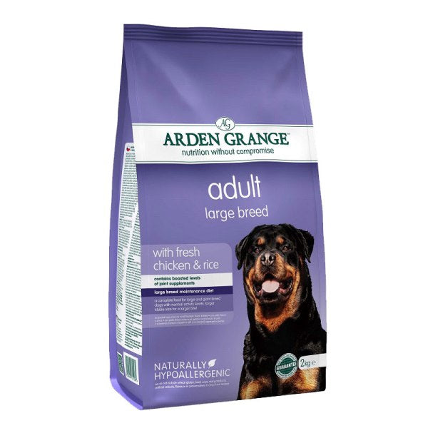 Arden Grange - суха храна за кучета от едри породи с пилешко месо и ориз - 12 кг.