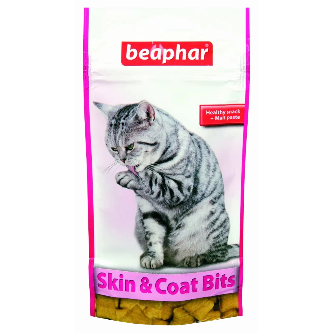 Beaphar - лакомства за котки хапки за лъскава козина - 35гр.