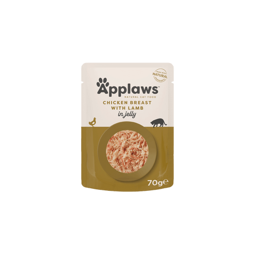 Applaws - пауч за котки с пиле и агне в желе - 6 броя х 70 гр.