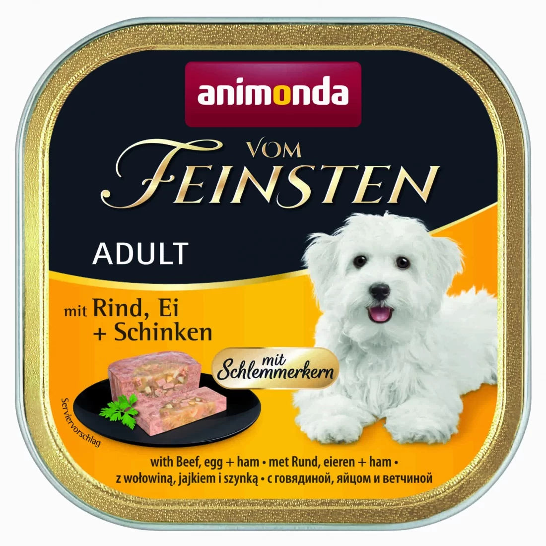Vom Feinsten Adult - пастет за кучета с говеждо, яйца и шунка - 6 броя х 150 гр.