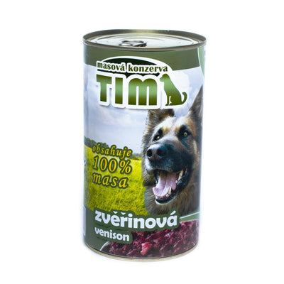 Tim – консервирана храна за кучета с еленско месо - 8 броя x 1.200 кг.