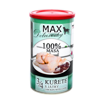 Max – консервирана храна за кучета с пиле и черен дроб - 8 броя x 1.200 кг.
