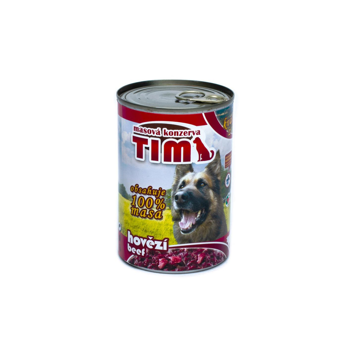 Tim – консервирана храна за кучета с говеждо - 8 броя x 400 гр.
