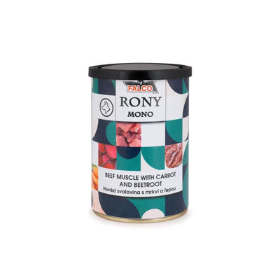 Rony Mono - консервирана храна за кучета с говеждо - 8 броя x 400 гр.