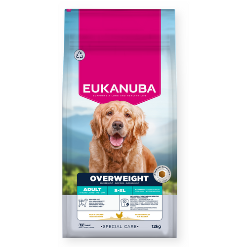 Eukanuba - суха храна за кастрирани кучета с наднормено тегло – 12 кг.