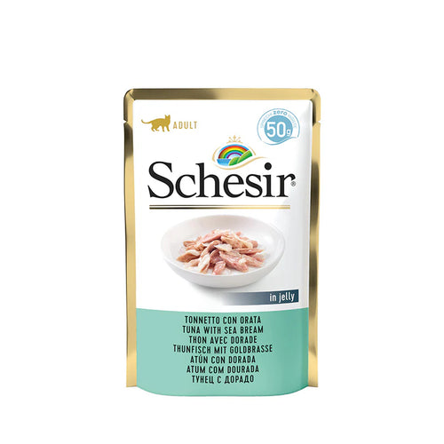 Schesir  - пауч за котки с риба тон и ципура - 6 броя х 50 гр.