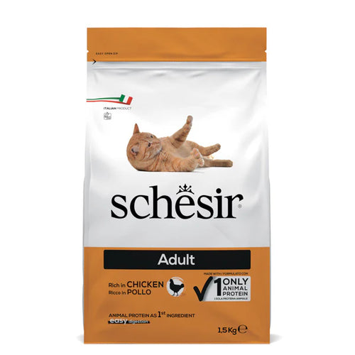 SCHESIR - суха храна за котки с пилешко - 1.5 кг.