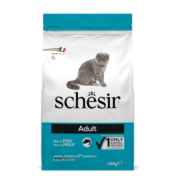 SCHESIR - суха храна за котки с риба - 10 кг.