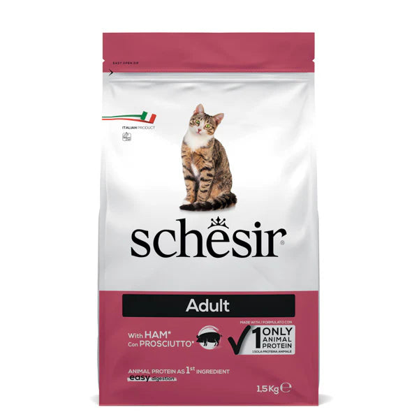 SCHESIR - суха храна за котки с прошуто - 1.5 кг.