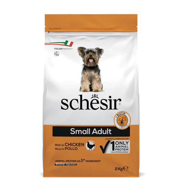 Schesir Adult Small - Суха храна за кучета с пиле - 2 кг.