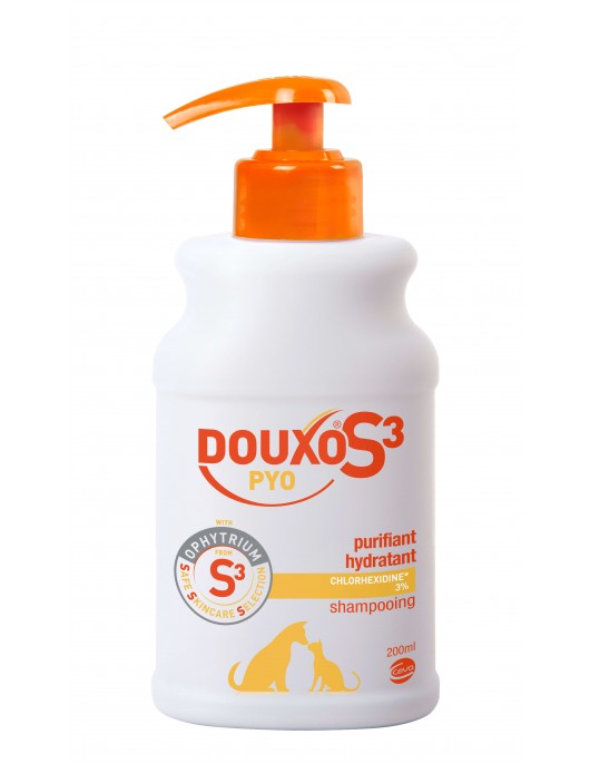 Douxo S3 Pyo - шампоан за котки и кучета за успокоение на кожата - 200 мл.