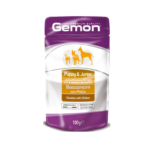 Gemon Puppy and Junior пауч с пиле за подрастващи кучета