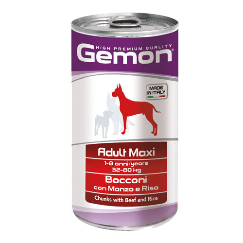 Gemon Adult Maxi консервирана храна с говеждо и ориз