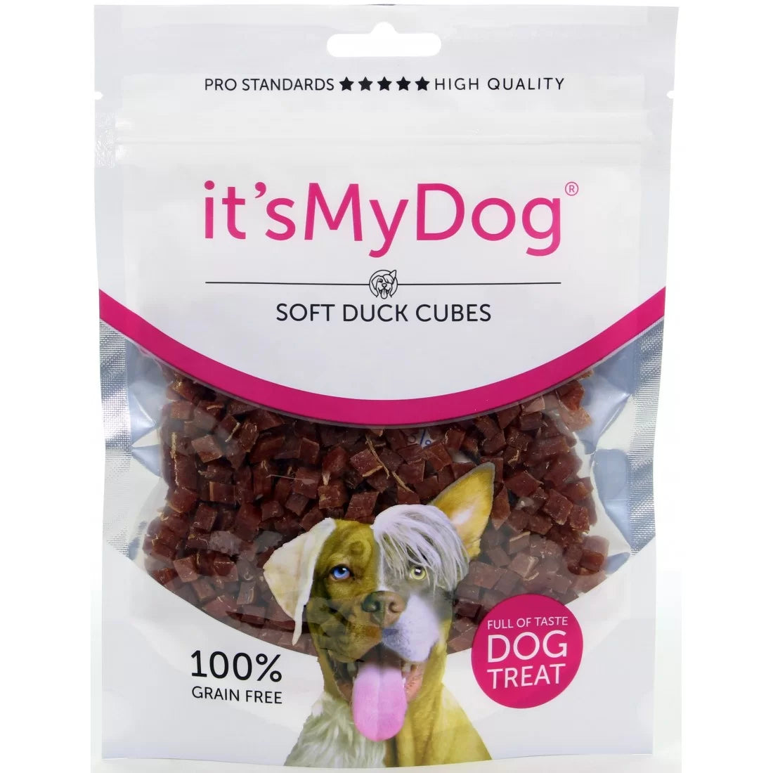 It`s My Dog - лакомство за кучета меки кубчета патешко - 85 гр.