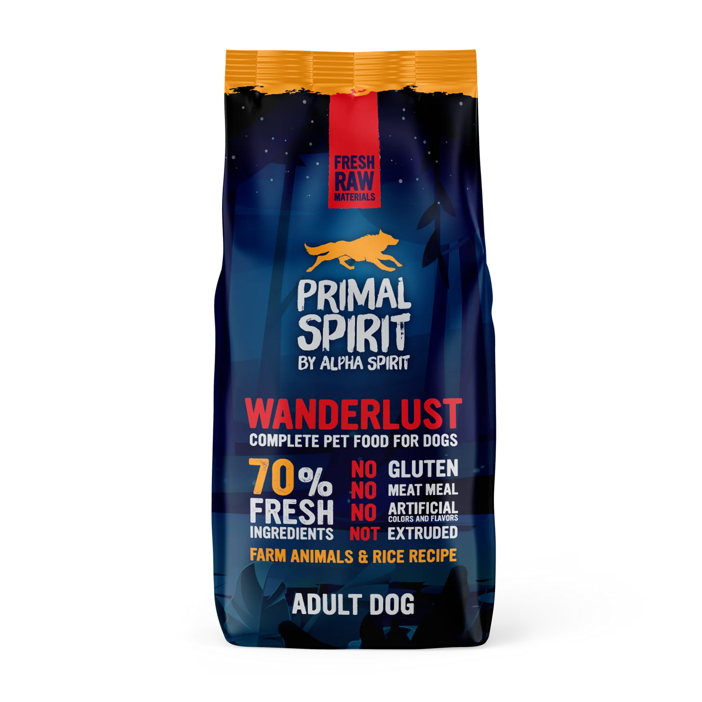 Primal Spirit - студено пресована храна за кучета с пиле и риба - 12 кг.