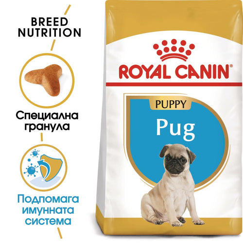 Royal Canin - суха храна за подрастващи кучета от порода мопс - 1.5 кг.