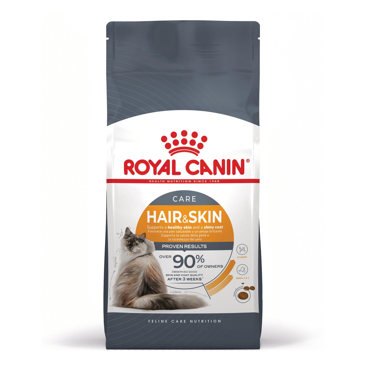 Royal Canin - суха храна за котки за поддържане на здрава кожа и козината